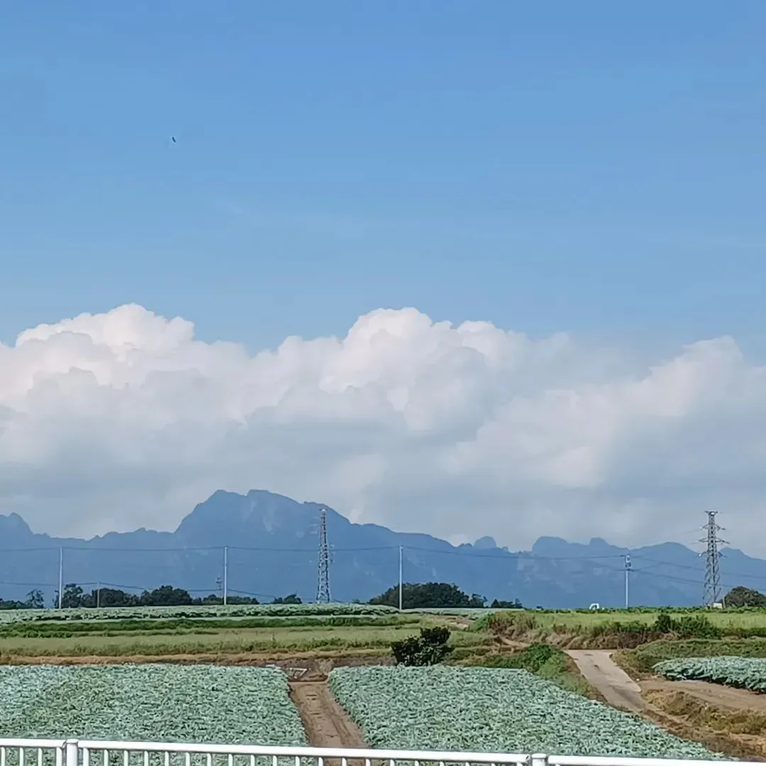 訪問看護途中に　妙義山