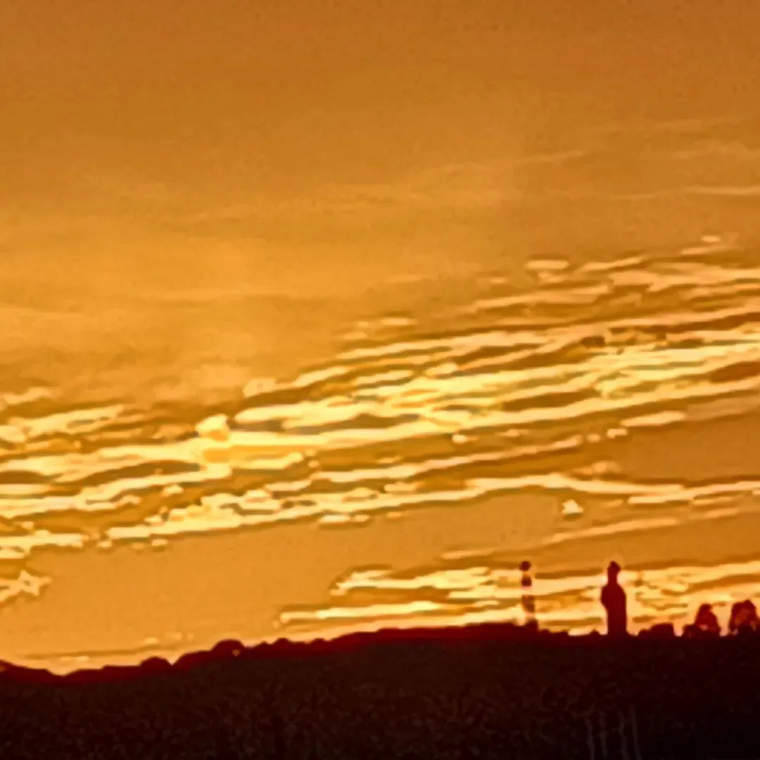 訪問看護帰りの夕焼け🌇