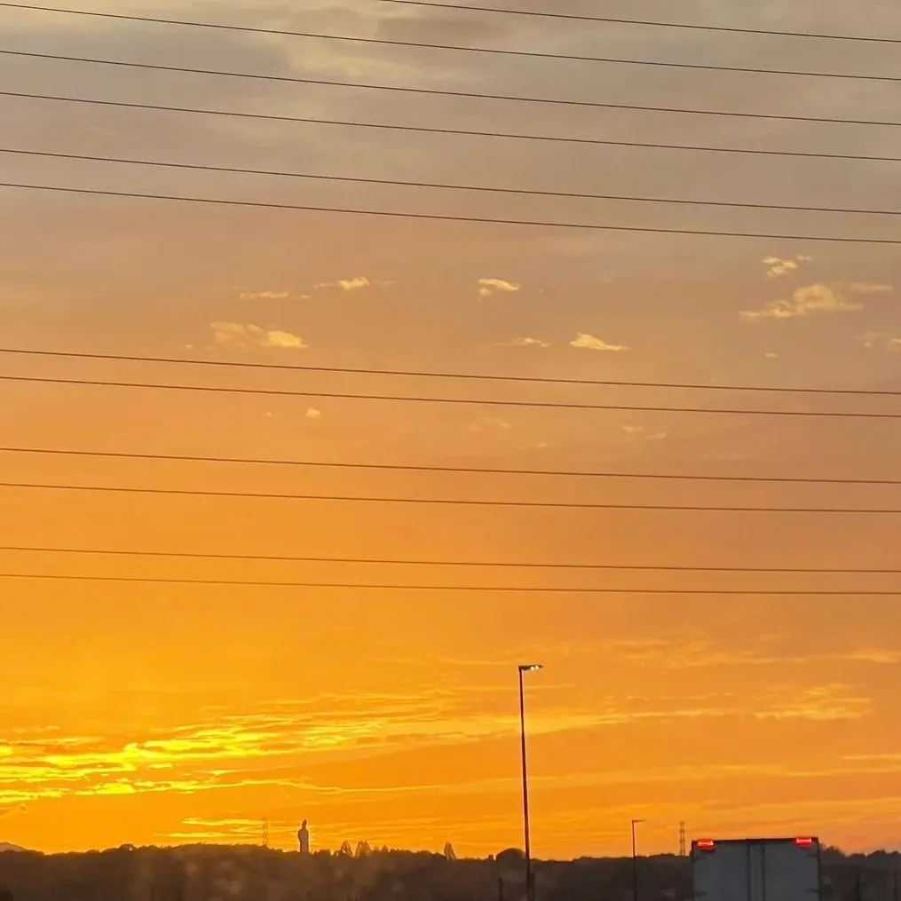 訪問看護帰りの夕焼け🌇